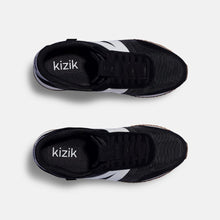 'KIZIK' Women's Milan Nylon Sneaker - Black / White