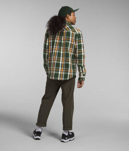'The North Face' Men's Valley Twill Flannel Button Down - Pine Needle