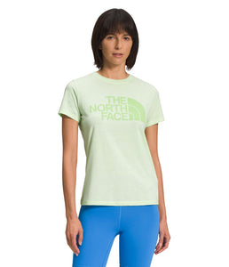 'The North Face' Women's Half Dome Tri-Blend Tee - Lime Cream Heather