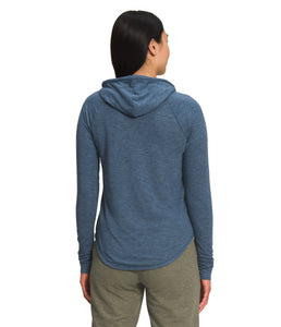 'The North Face' Women's Westbrae Knit Hoodie - Shady Blue Heather