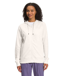 'The North Face' Women's Simple Logo Fleece Full Zip Hoodie - Gardenia White