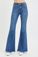 'Risen' Women's Mid Rise Flare Jeans - Dark Wash