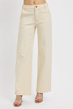 'Risen' Women's Tummy Control Slouchy Ankle Baggy Jeans - Ivory