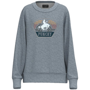 'Hooey, LLC' Women's Homey Punchy Crewneck - Grey