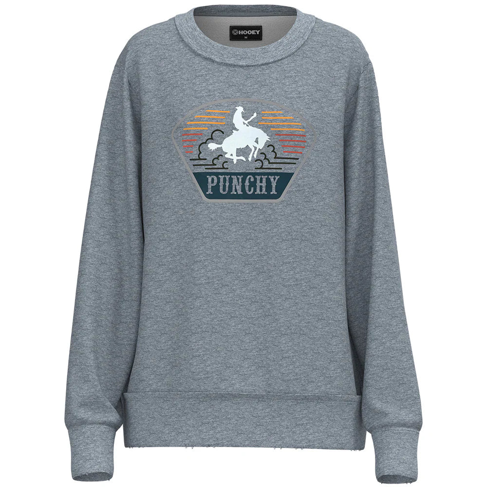 'Hooey' Women's Homey Punchy Crewneck - Grey