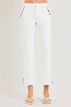 'Risen' Women's Betsy Stitched Crop Jean - White