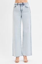 'Risen' Women's High Rise Wide Leg Jeans - Light Wash