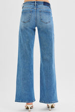 'Risen' Women's Nova Low Rise Wide Leg Jeans - Medium Blue