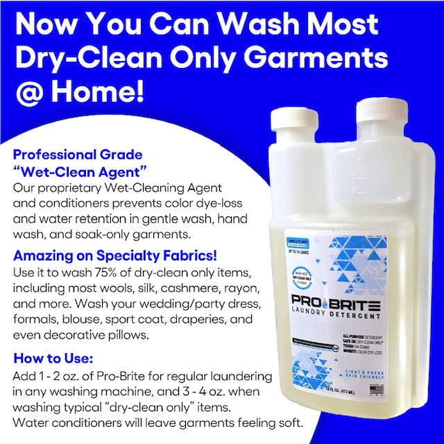 'ABC' Absolute Best Cleaning Products - Dry Clean Only Laundry Detergent 16 oz.
