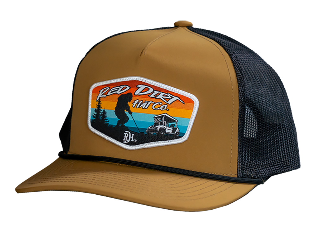 'Red Dirt Hat Company' Men's Tee'd Off Cap - Buck / Black