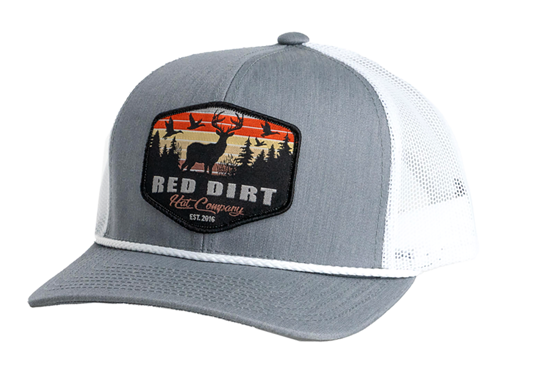 'Red Dirt Hat Company' Men's Open Season Cap - Grey