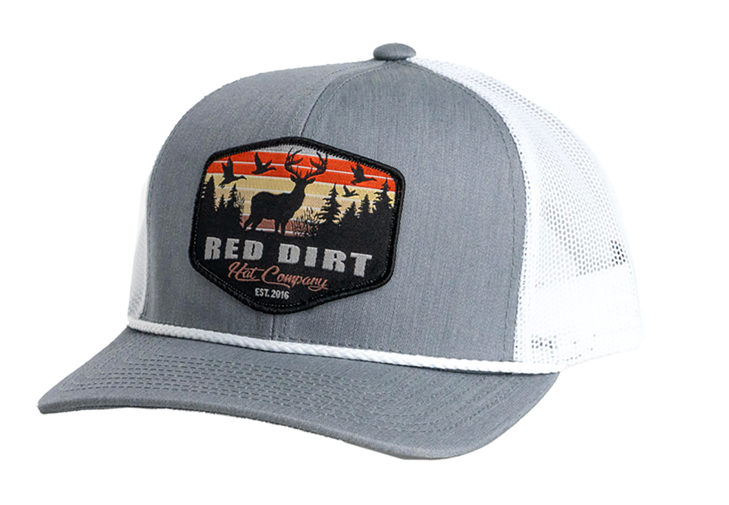 'Red Dirt Hat Company' Men's Open Season Cap - Grey