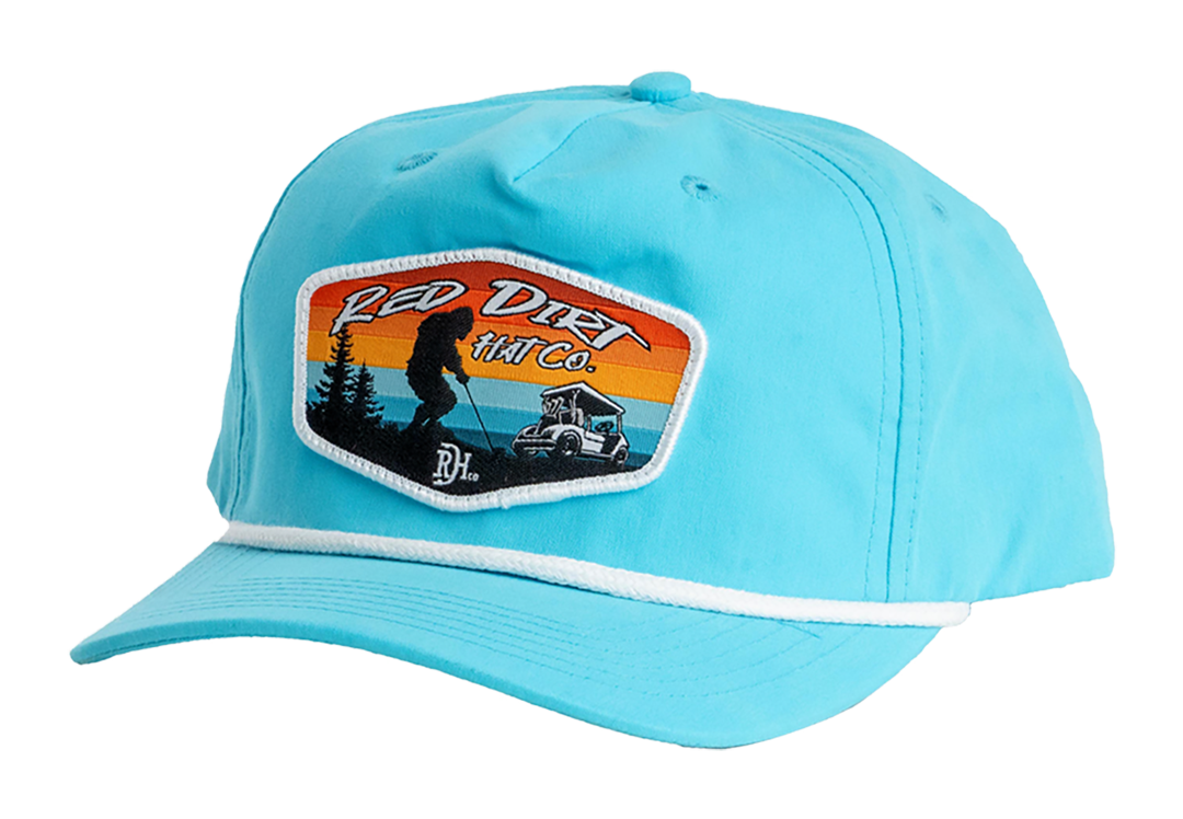 'Red Dirt Hat Company' Men's Tee'd Off Cap - Turquoise / White