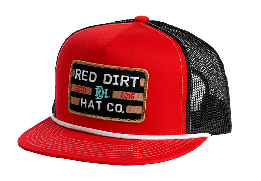 'Red Dirt Hat Company' Men's Big Britches Cap - Red / Black