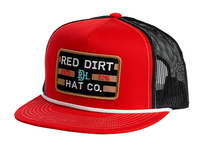 'Red Dirt Hat Company' Men's Big Britches Cap - Red / Black