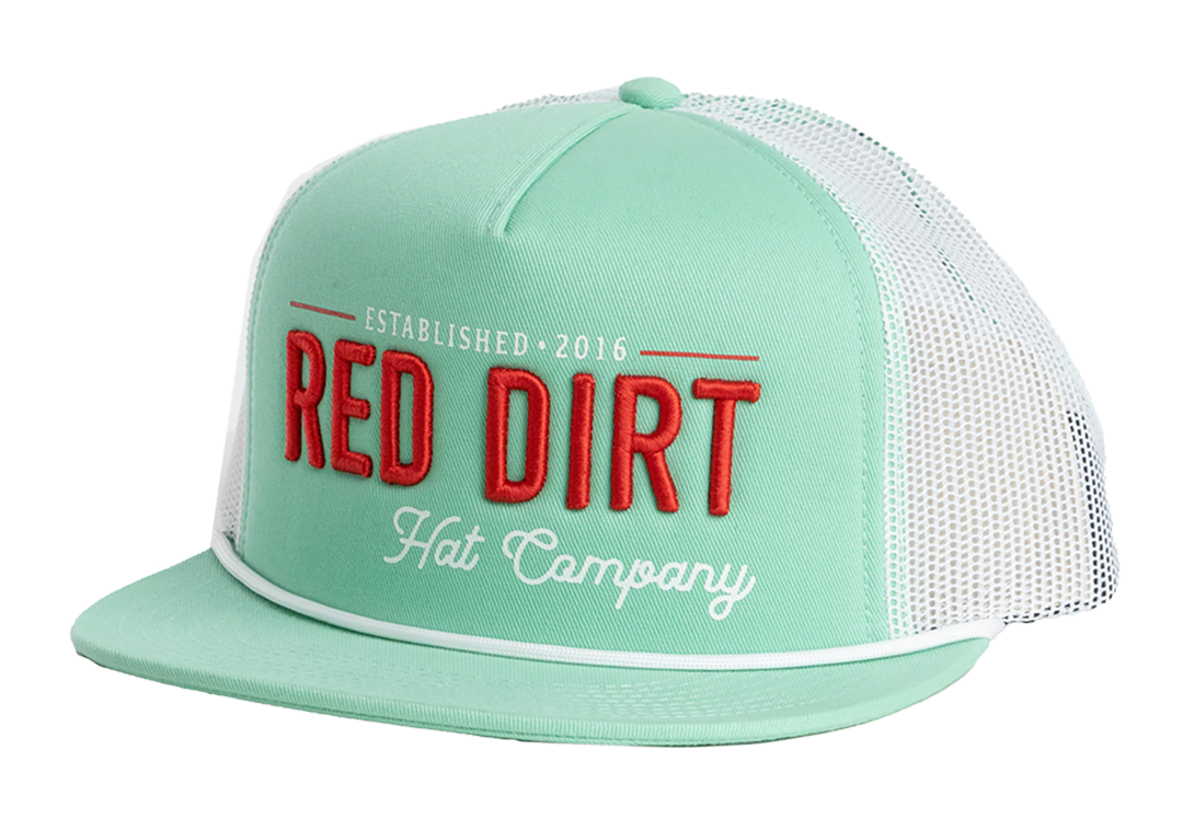 'Red Dirt Hat Company' Men's Papa Cap - Teal / White