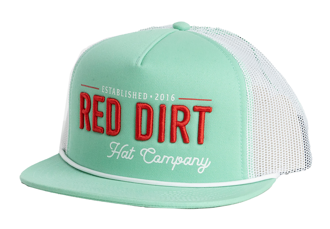 'Red Dirt Hat Company' Men's Papa Cap - Teal / White