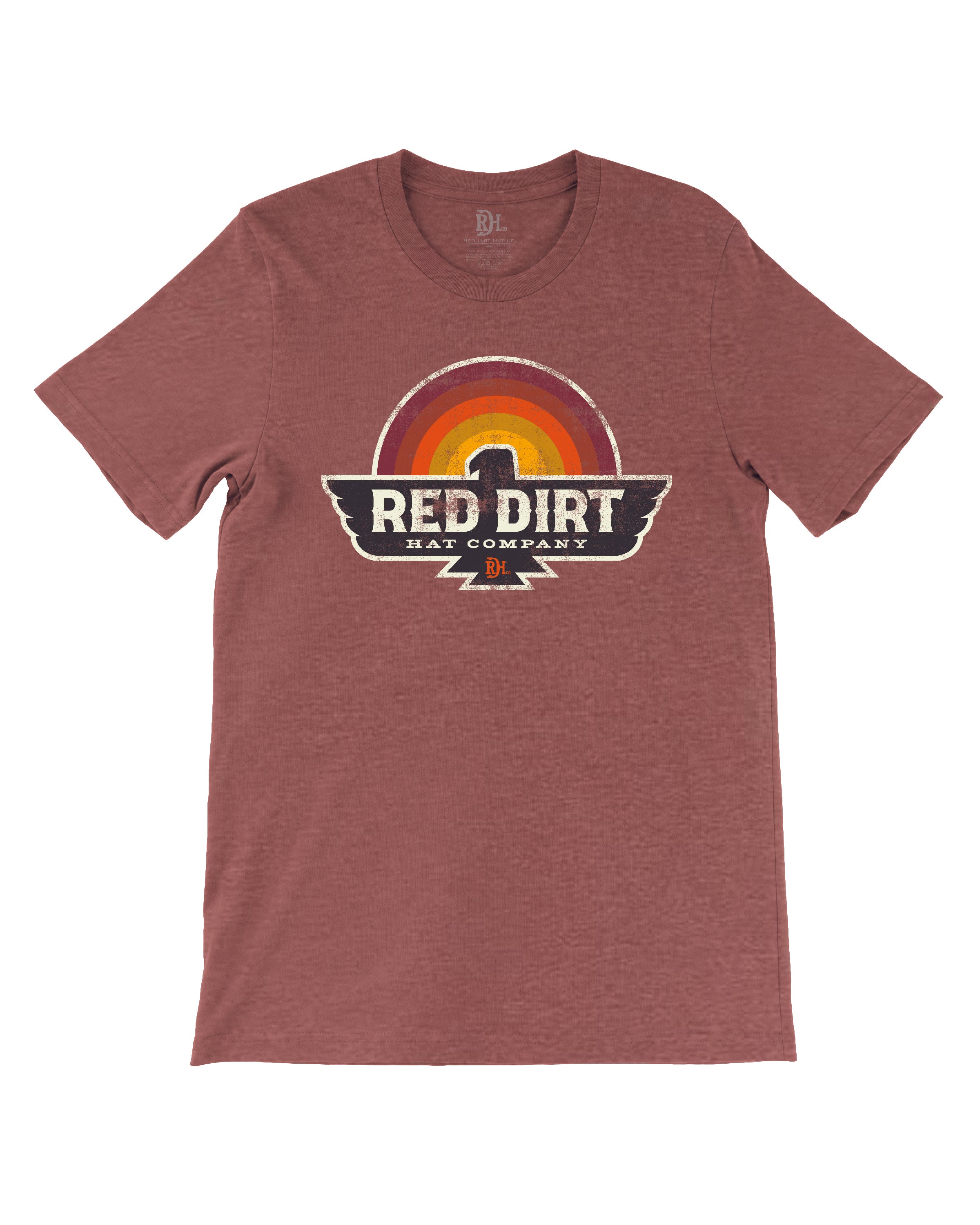 'Red Dirt Hat Company' Men's Early Bird Short Sleeve - Deep Red