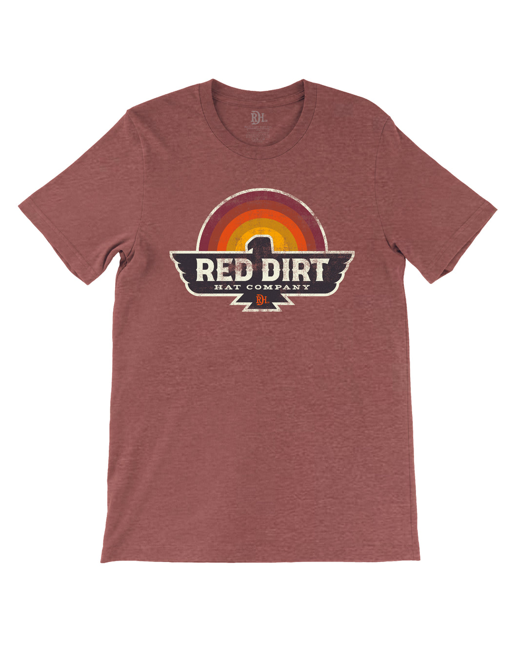'Red Dirt Hat Company' Men's Early Bird Short Sleeve - Deep Red