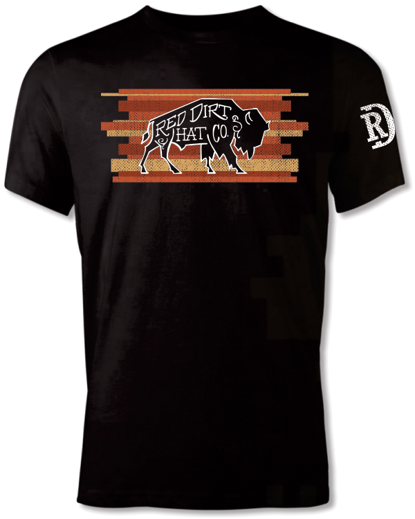'Red Dirt Hat Company' Men's Buddy Short Sleeve - Black