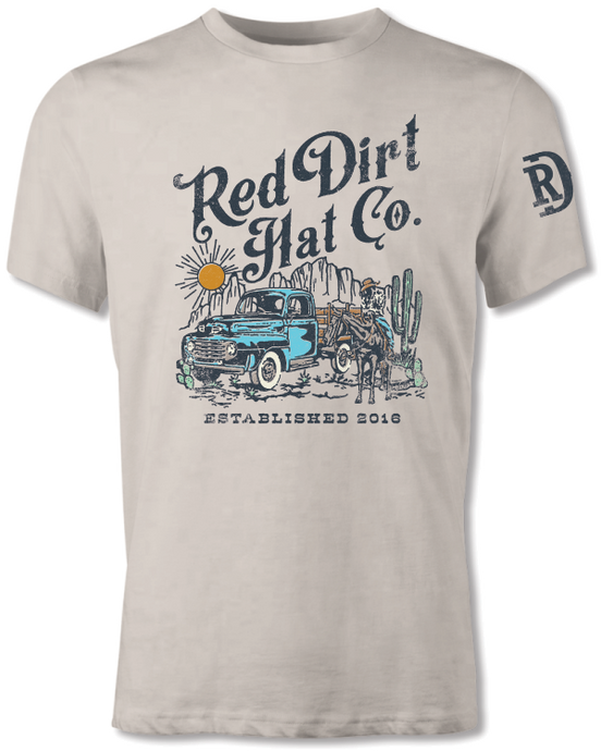 'Red Dirt Hat Company' Men's Rust Bucket Short Sleeve - Tan