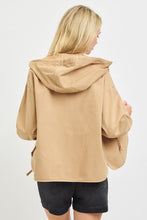 'Risen' Women's Boxy Hooded Jacket - Sahara