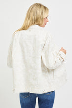 'Risen' Women's Oversized Denim Jacket - Vanilla