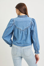 'Risen' Women's Denim Blouse - Medium Wash