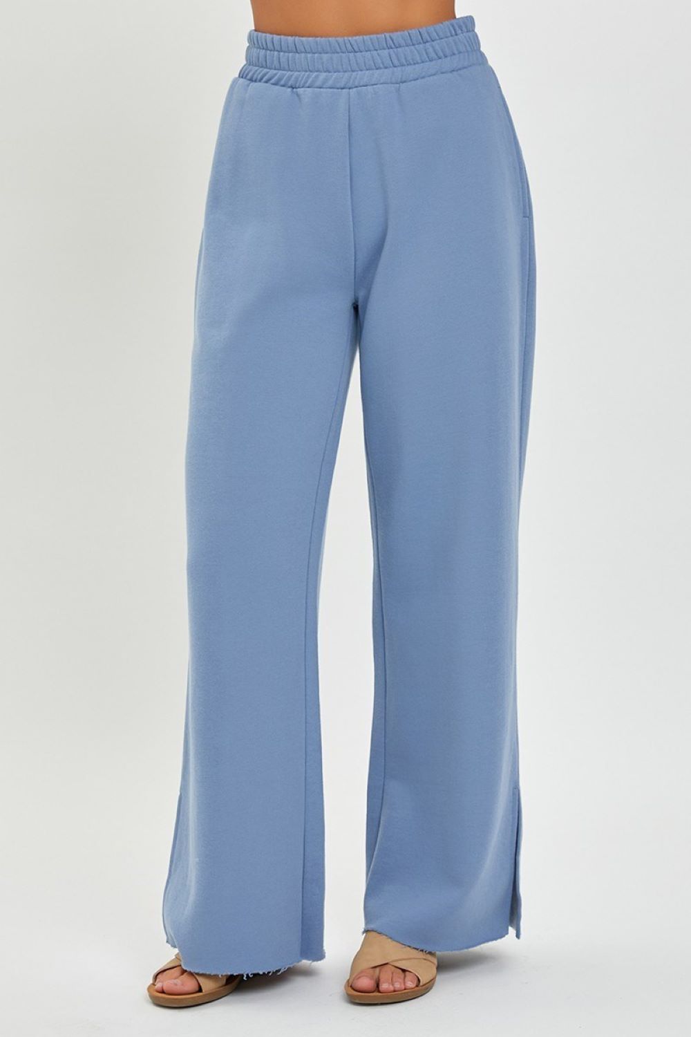 'Risen' Women's Wide Leg Lounge Pants - Blue