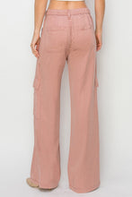 'Risen' Women's Wide Leg Cargo Pants - Mauve