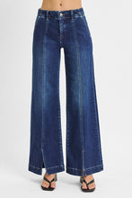 'Risen' Women's Tummy Control High Waisted Wide Leg - Dark Blue