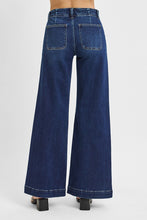 'Risen' Women's Tummy Control High Waisted Wide Leg - Dark Blue