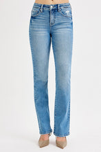 'Risen' Women's High Rise Straight Leg Jeans - Medium Wash