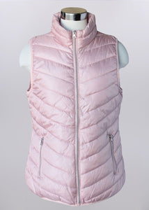Keren Hart' Women's Nylon Quilted Vest - Blush (Ext. Sizes)