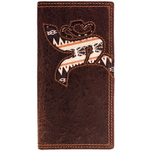 'Hooey' Men's "Hawk" Roughy Rodeo Wallet - Brown / Aztec