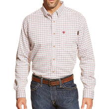'Ariat' Men's FR Basic Work Shirt - White Multi
