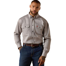 'Ariat' Men's FR Solid Work Shirt - Silver Fox