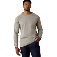 'Ariat' Men's FR Work Crew T-Shirt - Silver Fox