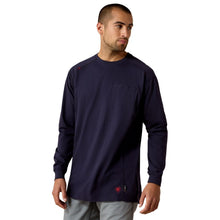 'Ariat' Men's FR Air Crew T-Shirt - Navy