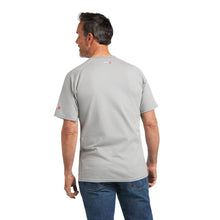 'Ariat' Men's FR Work Crew T-Shirt - Silver Fox