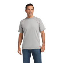 'Ariat' Men's FR Work Crew T-Shirt - Silver Fox