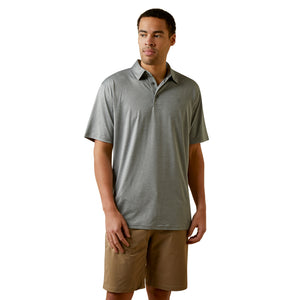 'Ariat' Men's Charger 2.0 Polo - Aerial Grey