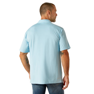 'Ariat' Men's 360 Airflow Polo - Sheltering Sky