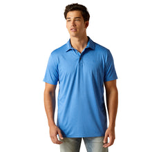 'Ariat' Men's Charger 2.0 Fitted Polo - Seascape