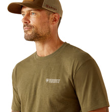 'Ariat' Men's Ariat 'Outline Wing' T-Shirt - Military Heather