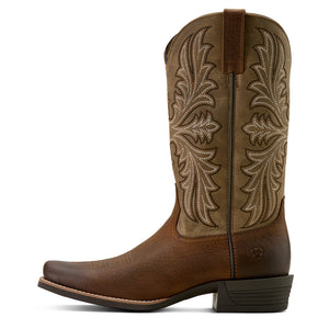 'Ariat' Men's Hustler Cowboy Boot - Earth