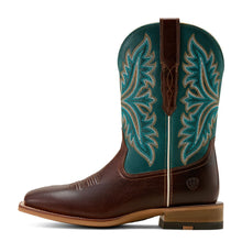 'Ariat' Men's Walker Square Toe Cowboy Boot - Espresso / Scuba Blue