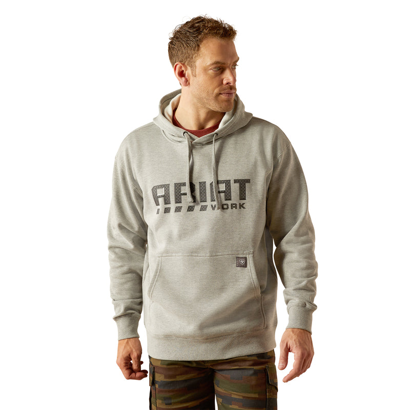 'Ariat' Men's Rebar Workman Hoodie - Heather Grey