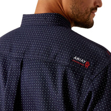 'Ariat' Men's FR Lever Work Shirt - Navy