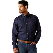 'Ariat' Men's FR Lever Work Shirt - Navy